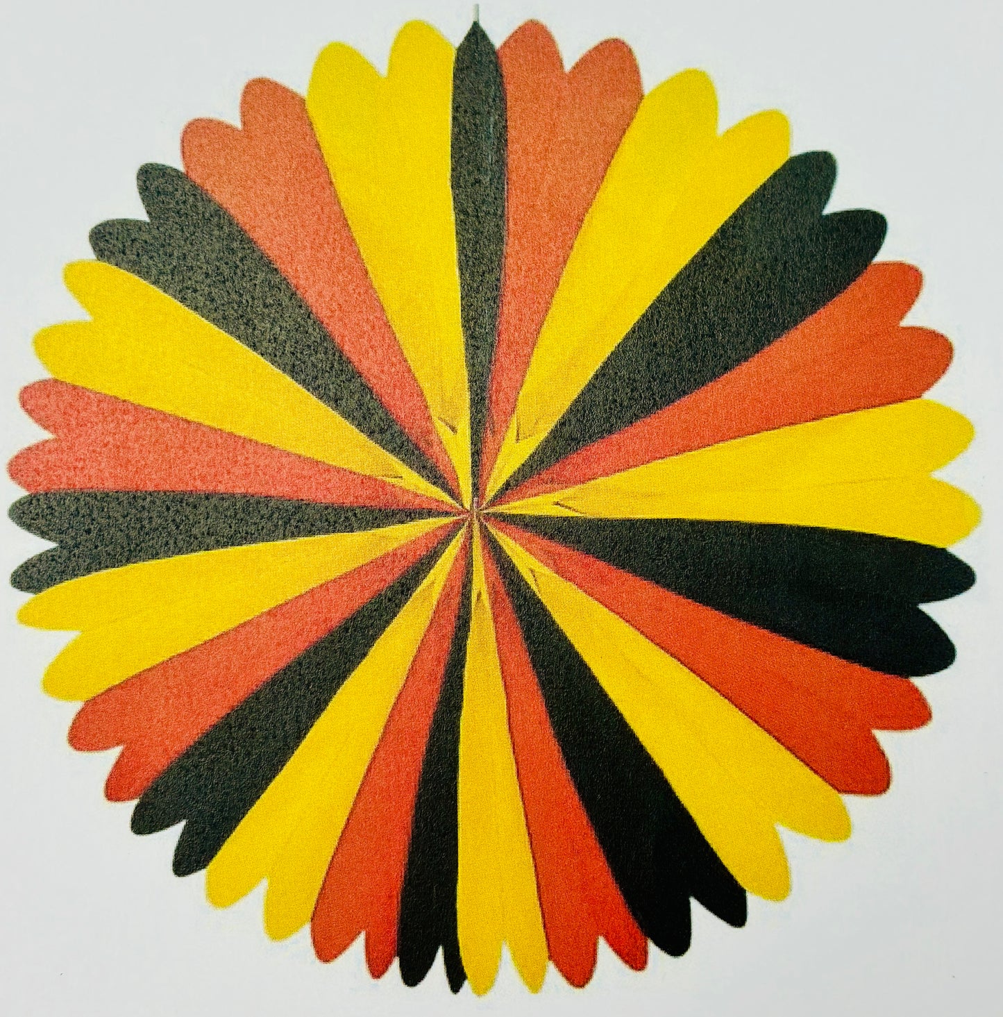Papier Rosette (ca. 35 cm Durchmesser)