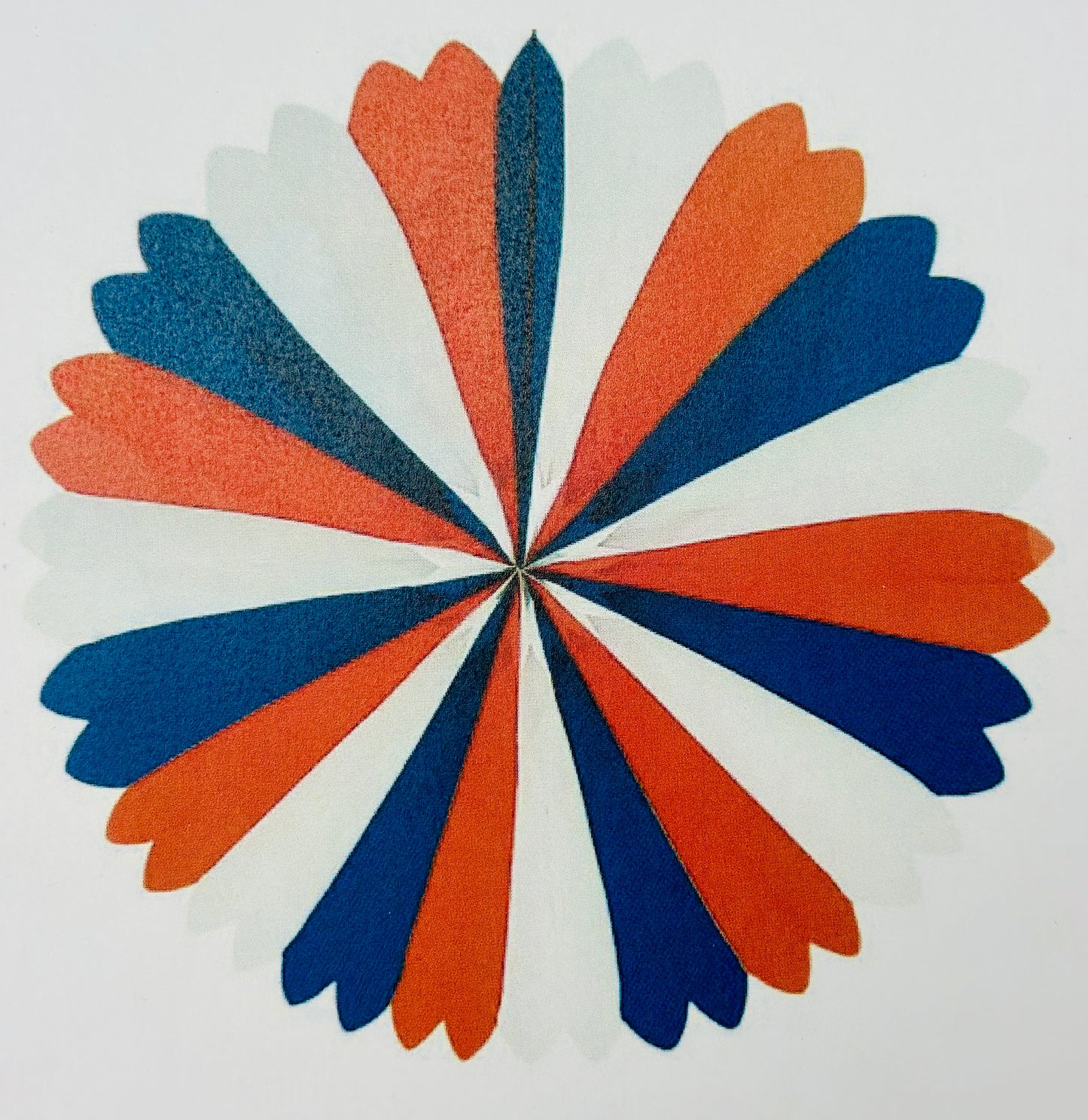 Papier Rosette (ca. 75 cm Durchmesser)