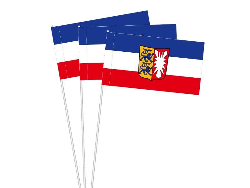 Papier-Fähnchen an 40 cm Polystyrolstab (Bundesländer)