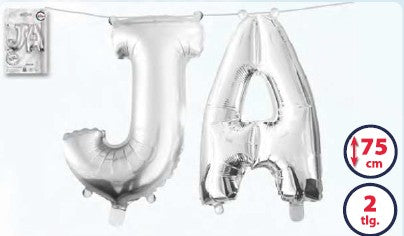 Folienballon Schriftzug "JA"