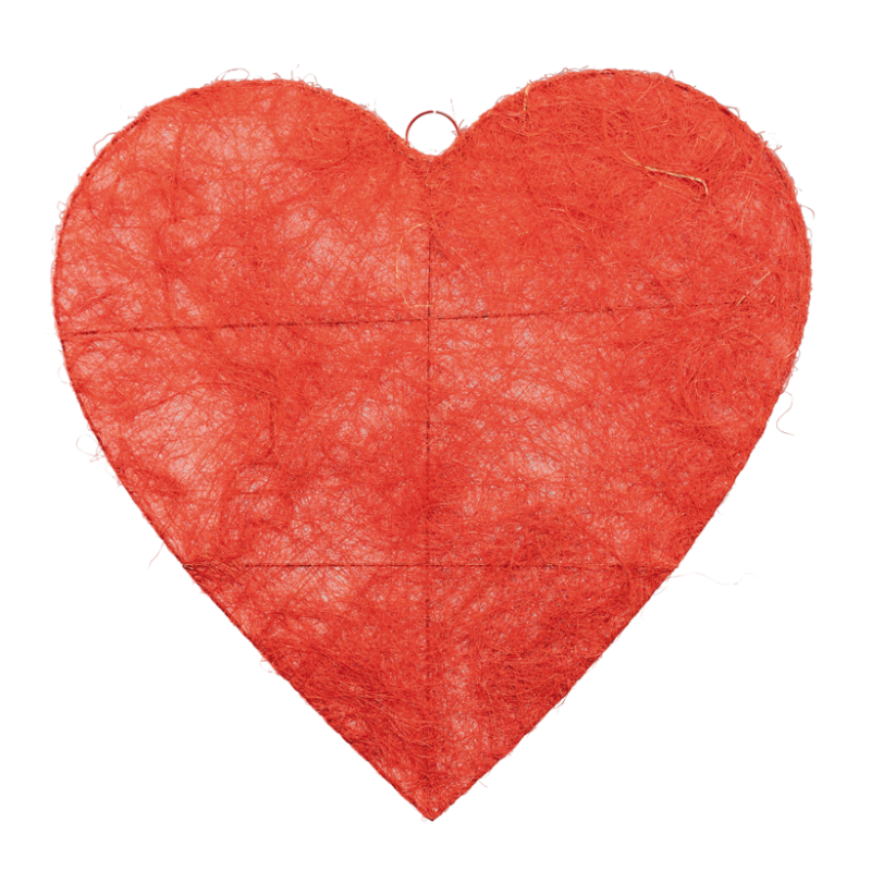 Hänger Herz aus Sisal