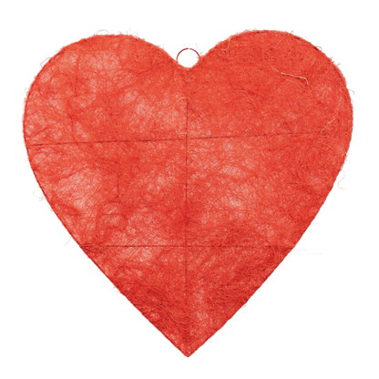 Hänger Herz aus Sisal