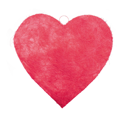 Hänger Herz aus Sisal