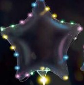 Dekoballon mit Lichterkette