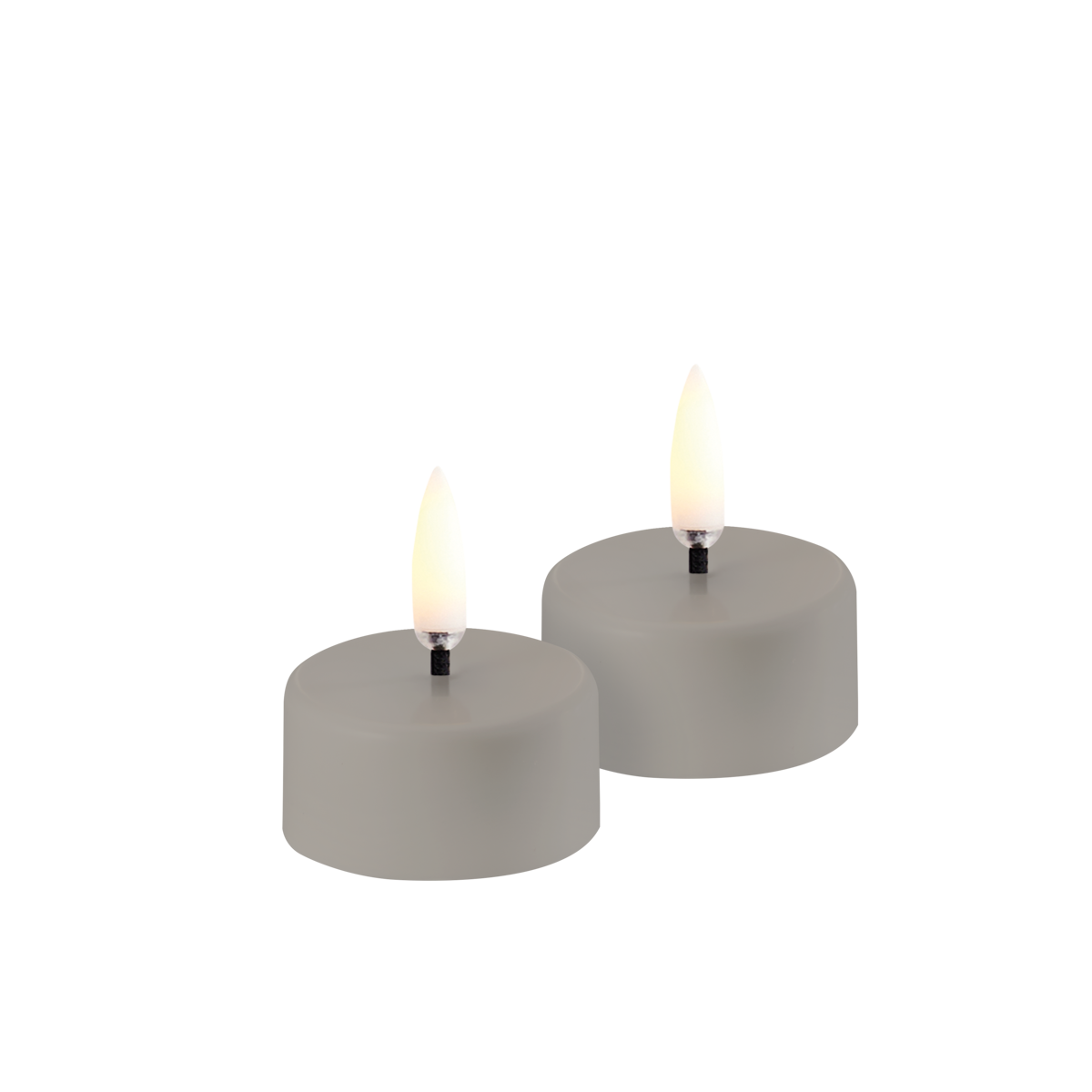 LED-Teelicht aufladbar á 2 Stück (3,9 x 2,3 cm)