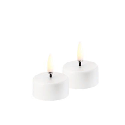 LED-Teelicht aufladbar á 2 Stück (3,9 x 2,3 cm)