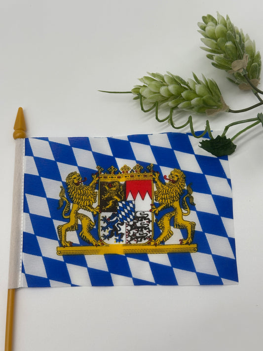 Tischflagge "Bay. Raute-Löwenwappen"