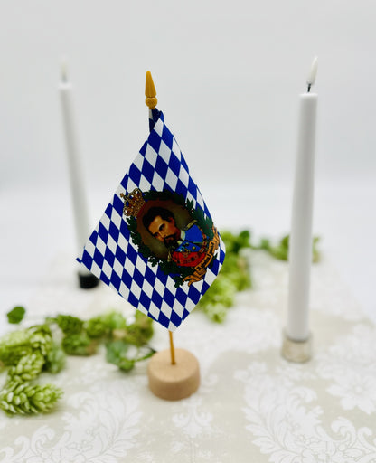Tischflagge "Bay. Raute-Löwenwappen"