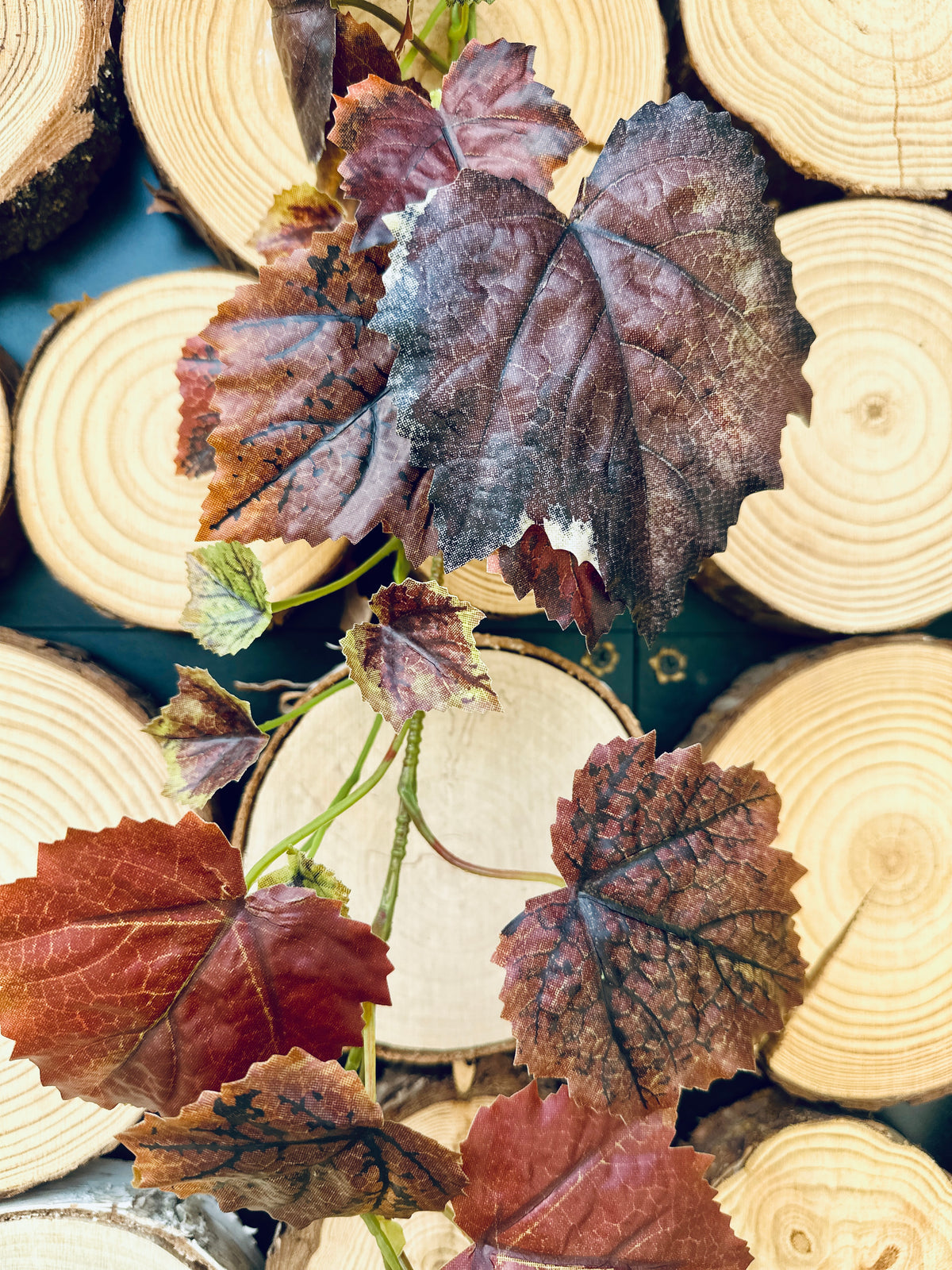 Textil Weinlaubgirlande, verschiedene Ausführungen