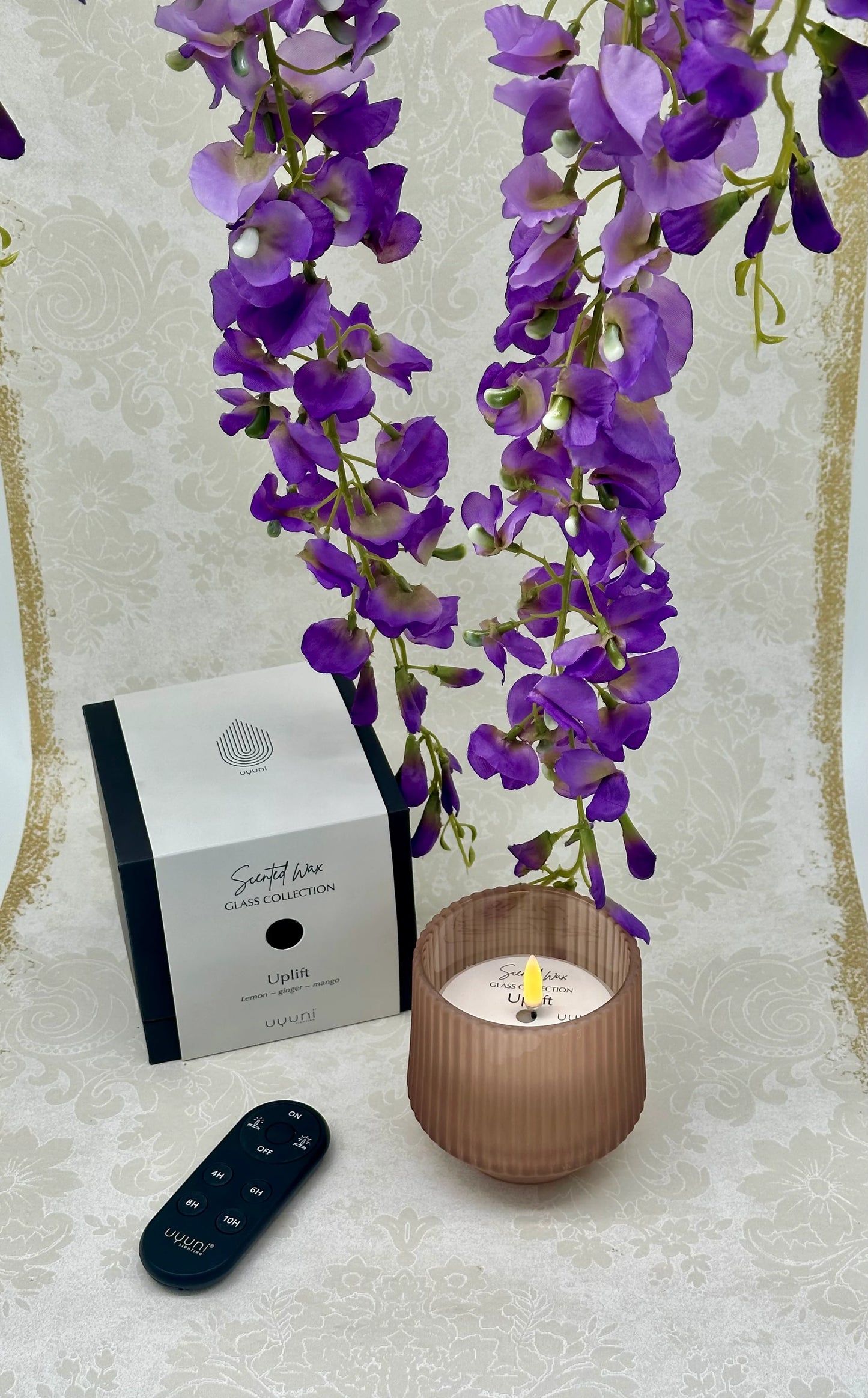 Duftkerze aus Wachsglas