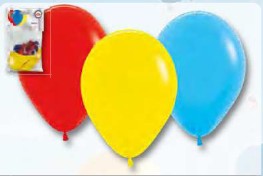 Latexballon, einfarbig, bunt sortiert á 100 Stück