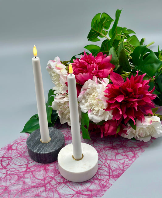 Kerzenhalter aus Marmor rund