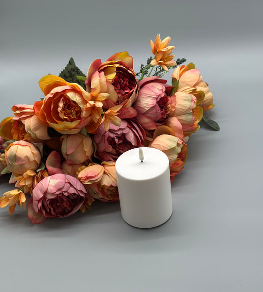 LED-Stumpenkerze für den Außenbereich (8,4 x 10 cm)