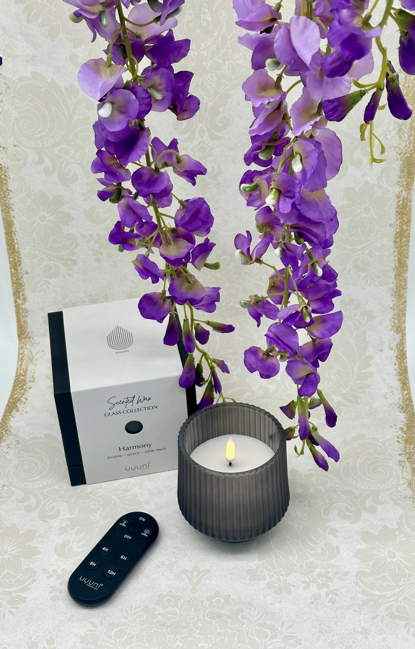 Duftkerze aus Wachsglas