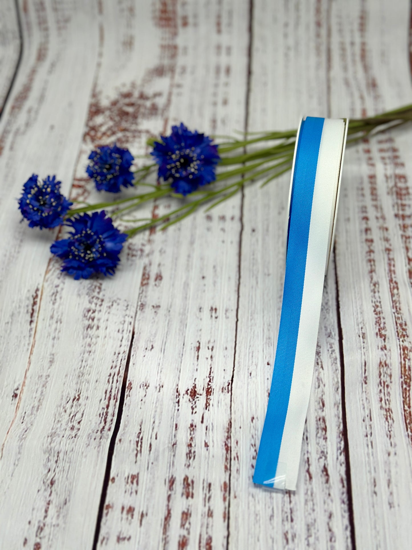 Festband weiß/blau á 25 m